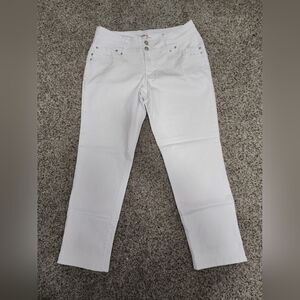 Straight Leg White Jeans